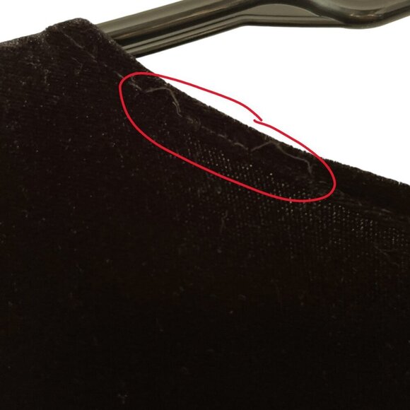 New York & Co Womens Velvet Wrap Midi Dress Size M Black Whimsigoth Noir Party - Picture 10 of 11